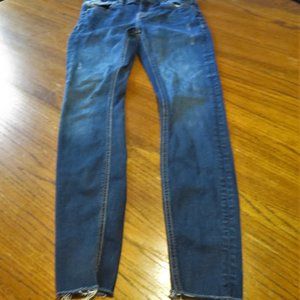 Edge Of Reason Jeans Blue Denim Mid Rise Size 3/26